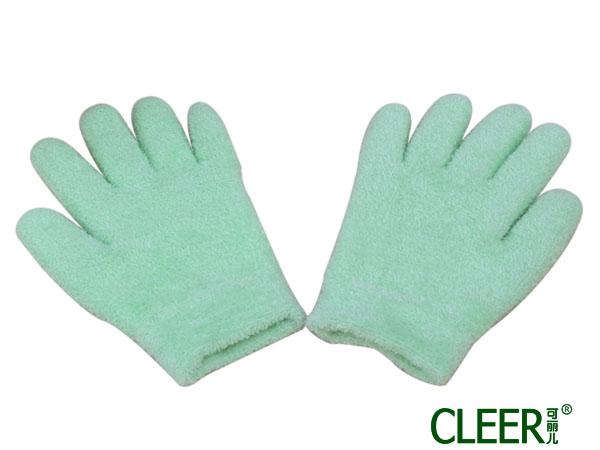 SPA凝胶美容羽毛纱手套