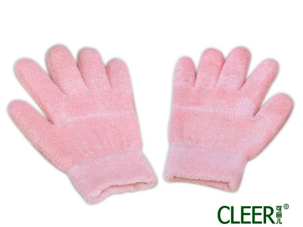 SPA凝胶美容羽毛纱手套