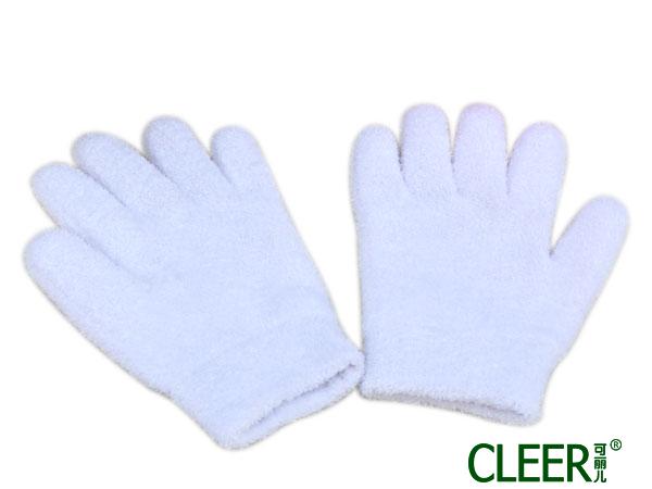 SPA凝胶美容羽毛纱手套