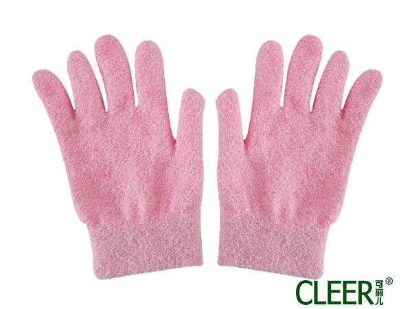 SPA凝胶美容羽毛纱手套