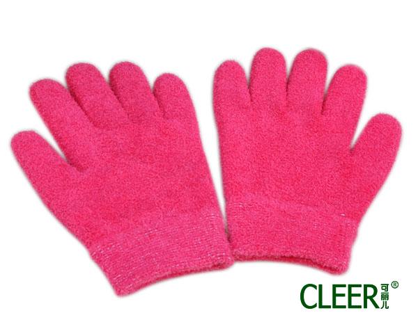 SPA凝胶美容羽毛纱手套